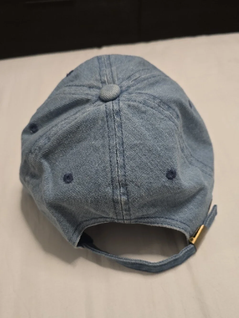 Denim Blue 'LATINA AF' Baseball Cap
